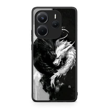 Xiaomi Redmi Note 14 4G Yin Yang Θήκη από τη Smartfits με σχέδιο στο πίσω μέρος και μαύρο περίβλημα | Smartphone case with colorful back and black bezels by Smartfits