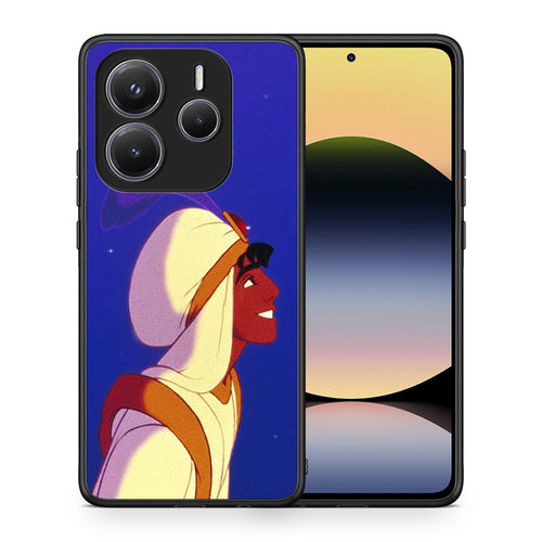 Θήκη Xiaomi Redmi Note 14 5G Alladin And Jasmine Love 1 από τη Smartfits με σχέδιο στο πίσω μέρος και μαύρο περίβλημα | Xiaomi Redmi Note 14 5G Alladin And Jasmine Love 1 case with colorful back and black bezels