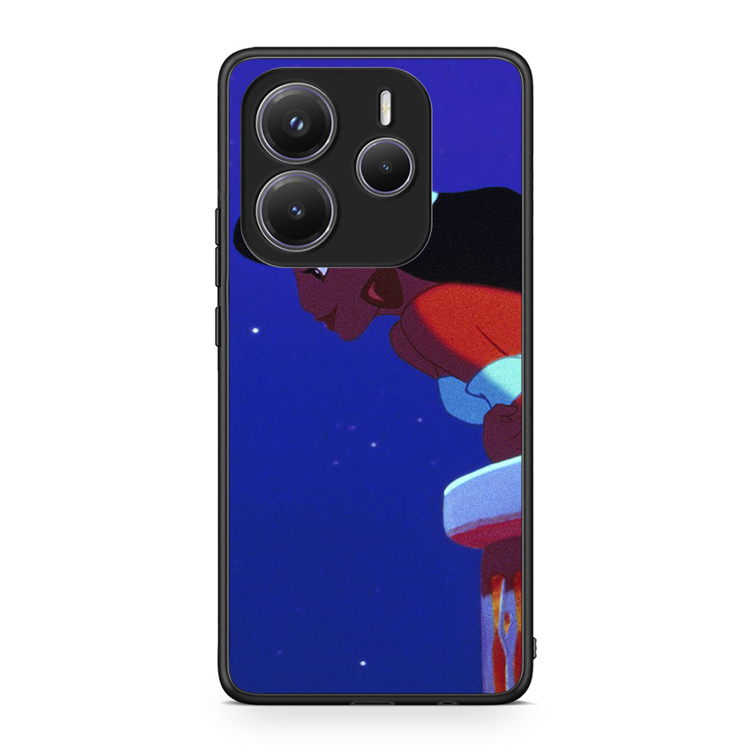 Xiaomi Redmi Note 14 5G Alladin And Jasmine Love 2 θήκη από τη Smartfits με σχέδιο στο πίσω μέρος και μαύρο περίβλημα | Smartphone case with colorful back and black bezels by Smartfits