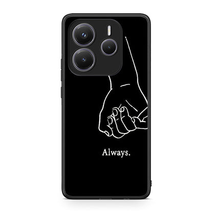 Xiaomi Redmi Note 14 5G Always & Forever 1 Θήκη Αγίου Βαλεντίνου από τη Smartfits με σχέδιο στο πίσω μέρος και μαύρο περίβλημα | Smartphone case with colorful back and black bezels by Smartfits