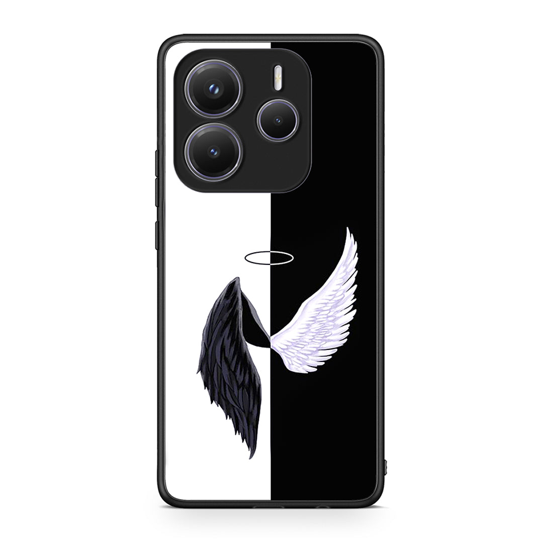 Xiaomi Redmi Note 14 5G Angels Demons θήκη από τη Smartfits με σχέδιο στο πίσω μέρος και μαύρο περίβλημα | Smartphone case with colorful back and black bezels by Smartfits