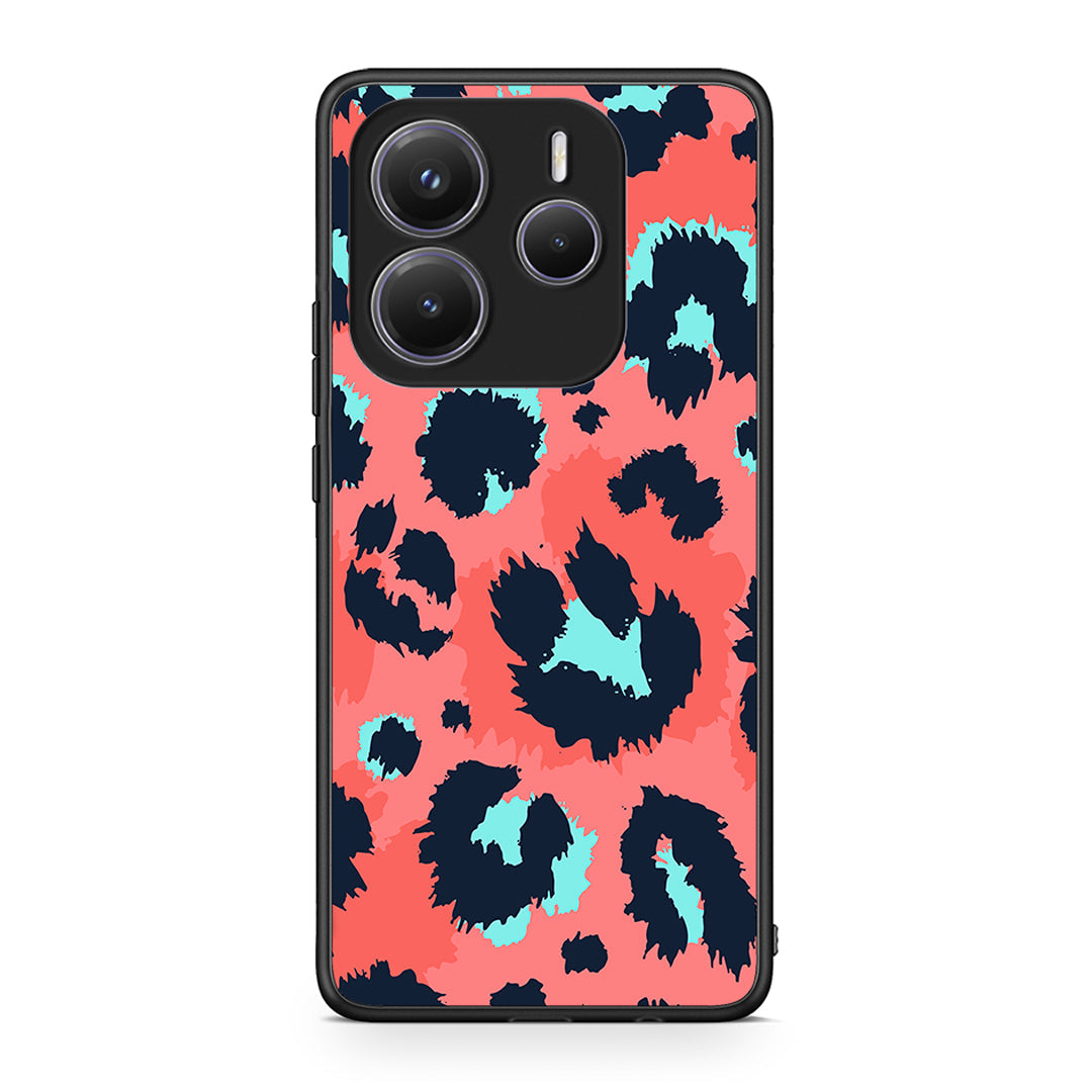 22 - Xiaomi Redmi Note 14 5G Pink Leopard Animal case, cover, bumper