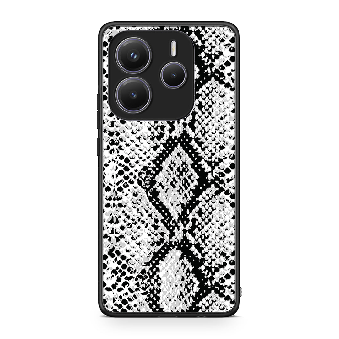 24 - Xiaomi Redmi Note 14 5G White Snake Animal case, cover, bumper