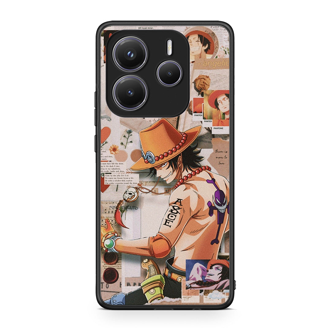 Xiaomi Redmi Note 14 5G Anime Collage θήκη από τη Smartfits με σχέδιο στο πίσω μέρος και μαύρο περίβλημα | Smartphone case with colorful back and black bezels by Smartfits