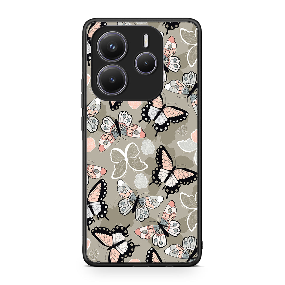 135 - Xiaomi Redmi Note 14 5G Butterflies Boho case, cover, bumper