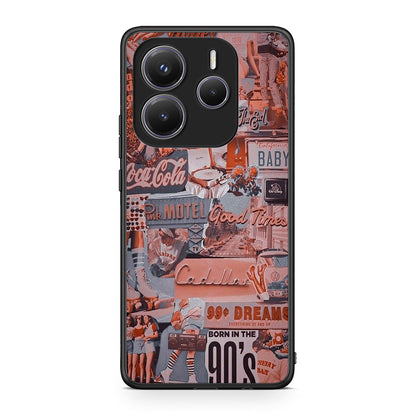 Xiaomi Redmi Note 14 5G Born In 90s θήκη από τη Smartfits με σχέδιο στο πίσω μέρος και μαύρο περίβλημα | Smartphone case with colorful back and black bezels by Smartfits