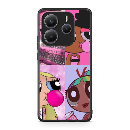 Xiaomi Redmi Note 14 5G Bubble Girls Θήκη Αγίου Βαλεντίνου από τη Smartfits με σχέδιο στο πίσω μέρος και μαύρο περίβλημα | Smartphone case with colorful back and black bezels by Smartfits