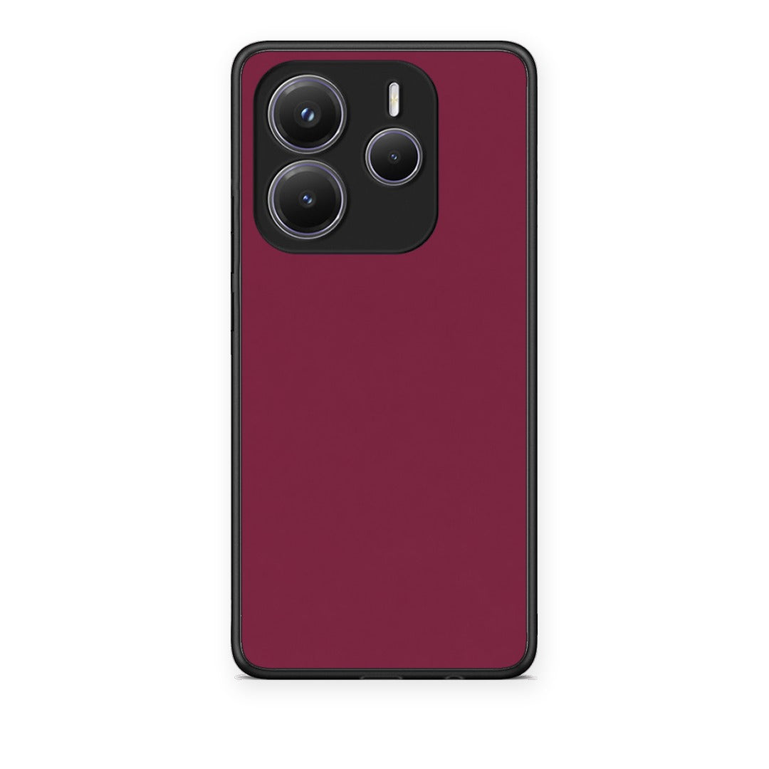 Θήκη Xiaomi Redmi Note 14 5G Burgundy από τη Smartfits με σχέδιο στο πίσω μέρος και μαύρο περίβλημα | Xiaomi Redmi Note 14 5G Burgundy case with colorful back and black bezels