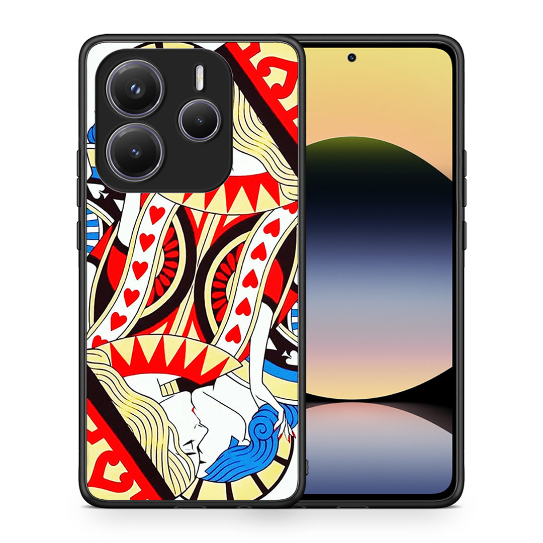 Θήκη Xiaomi Redmi Note 14 5G Card Love από τη Smartfits με σχέδιο στο πίσω μέρος και μαύρο περίβλημα | Xiaomi Redmi Note 14 5G Card Love case with colorful back and black bezels