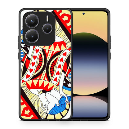 Θήκη Xiaomi Redmi Note 14 5G Card Love από τη Smartfits με σχέδιο στο πίσω μέρος και μαύρο περίβλημα | Xiaomi Redmi Note 14 5G Card Love case with colorful back and black bezels