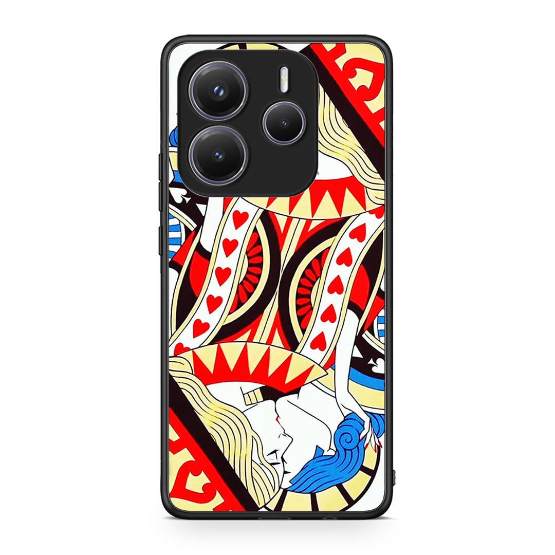 Xiaomi Redmi Note 14 5G Card Love θήκη από τη Smartfits με σχέδιο στο πίσω μέρος και μαύρο περίβλημα | Smartphone case with colorful back and black bezels by Smartfits