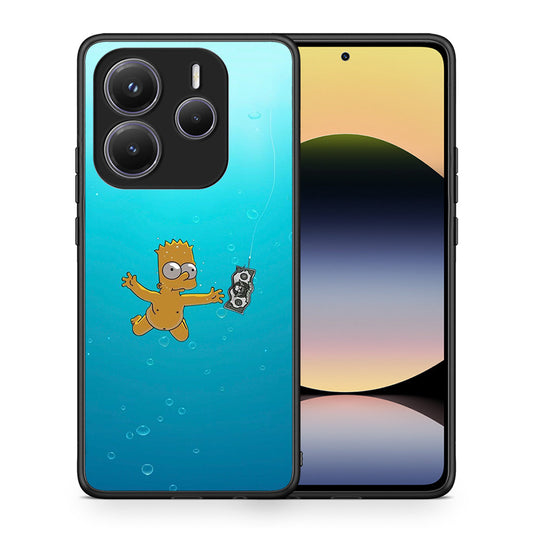 Θήκη Xiaomi Redmi Note 14 5G Chasing Money από τη Smartfits με σχέδιο στο πίσω μέρος και μαύρο περίβλημα | Xiaomi Redmi Note 14 5G Chasing Money case with colorful back and black bezels