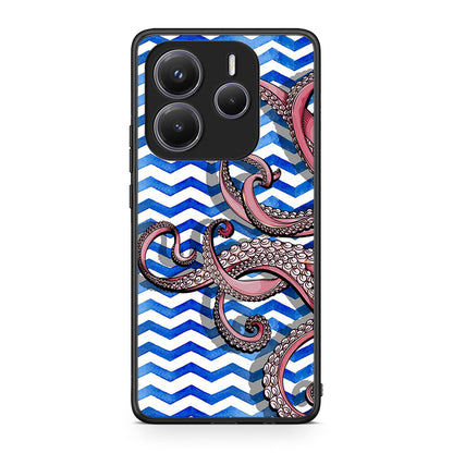 Xiaomi Redmi Note 14 5G Chevron Devilfish θήκη από τη Smartfits με σχέδιο στο πίσω μέρος και μαύρο περίβλημα | Smartphone case with colorful back and black bezels by Smartfits