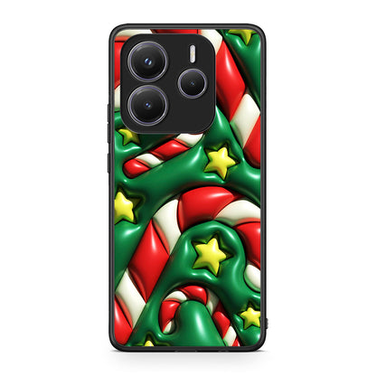 Xiaomi Redmi Note 14 5G Christmas Bubbles θήκη από τη Smartfits με σχέδιο στο πίσω μέρος και μαύρο περίβλημα | Smartphone case with colorful back and black bezels by Smartfits