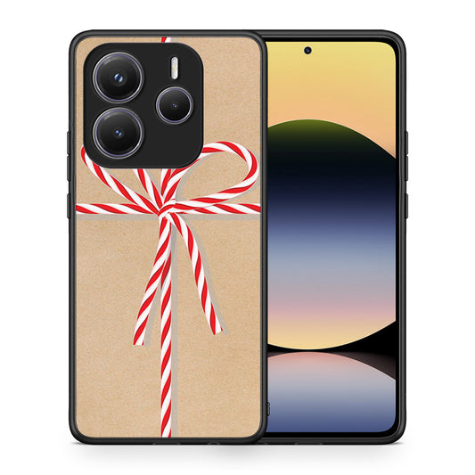 Θήκη Xiaomi Redmi Note 14 5G Christmas Gift από τη Smartfits με σχέδιο στο πίσω μέρος και μαύρο περίβλημα | Xiaomi Redmi Note 14 5G Christmas Gift case with colorful back and black bezels