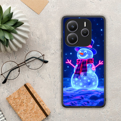 Christmas Neon Snowman - Xiaomi Redmi Note 14 5G θήκη