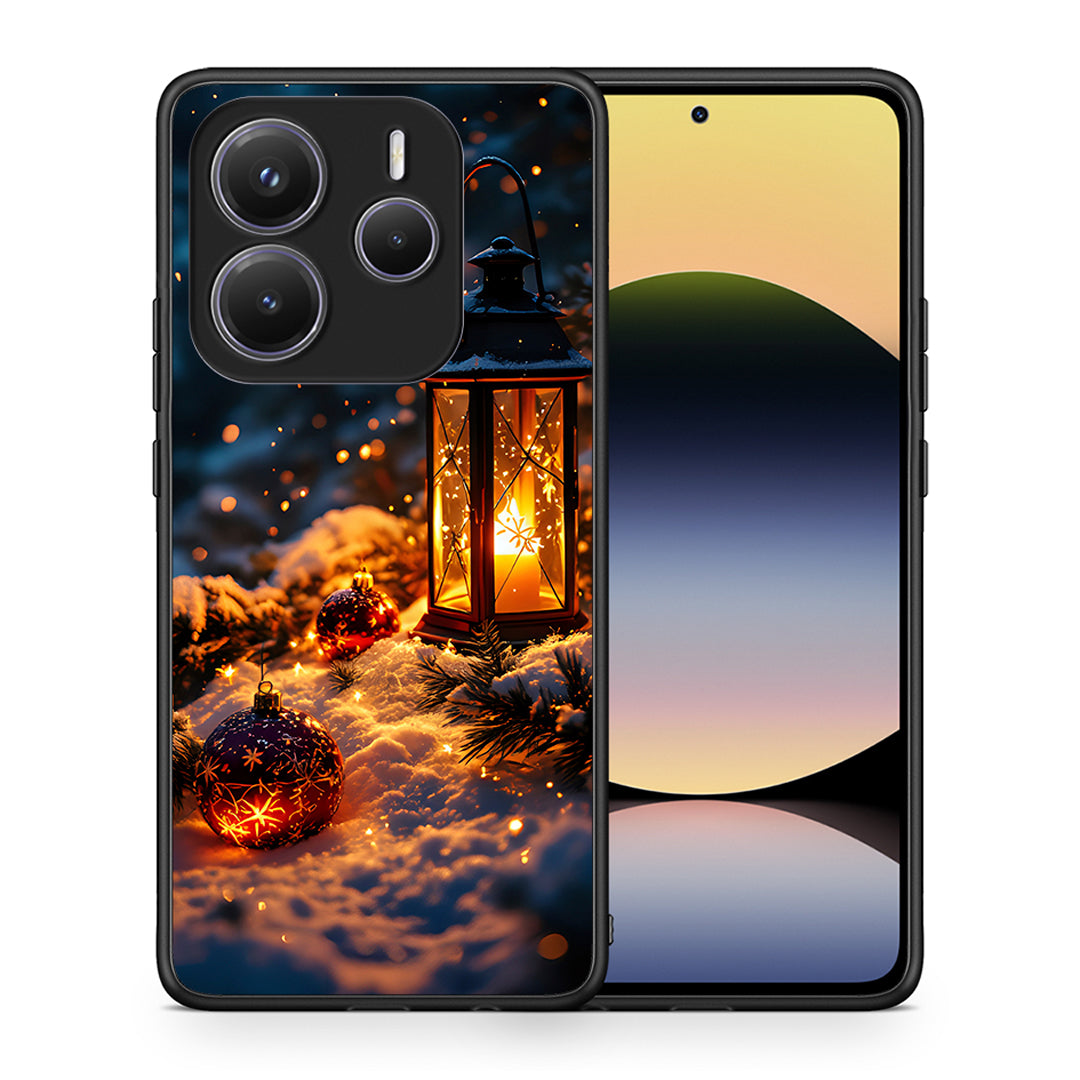 Θήκη Xiaomi Redmi Note 14 5G Christmas Ornaments από τη Smartfits με σχέδιο στο πίσω μέρος και μαύρο περίβλημα | Xiaomi Redmi Note 14 5G Christmas Ornaments case with colorful back and black bezels