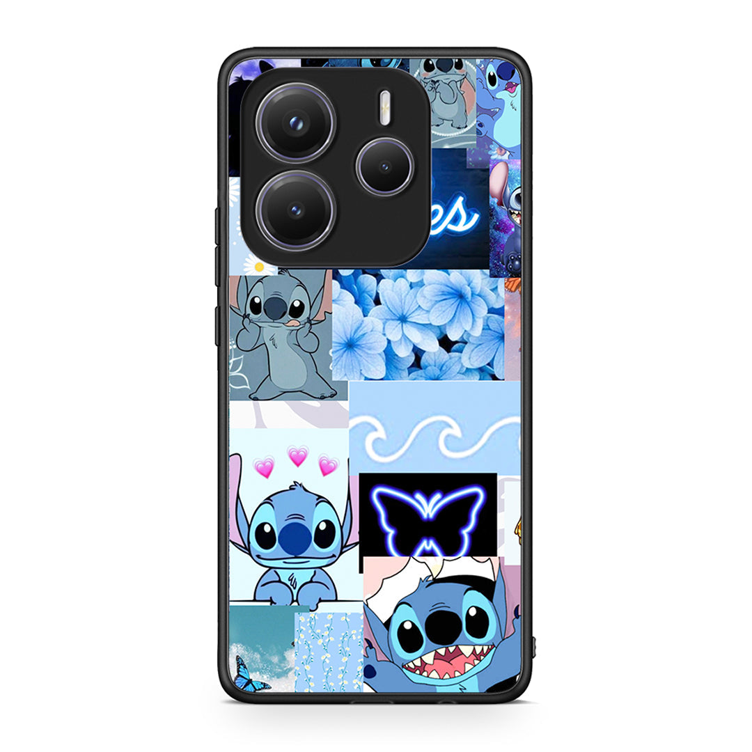 Xiaomi Redmi Note 14 5G Collage Good Vibes Θήκη Αγίου Βαλεντίνου από τη Smartfits με σχέδιο στο πίσω μέρος και μαύρο περίβλημα | Smartphone case with colorful back and black bezels by Smartfits