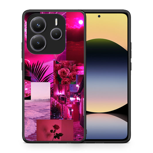 Collage Red Roses - Xiaomi Redmi Note 14 5G θήκη