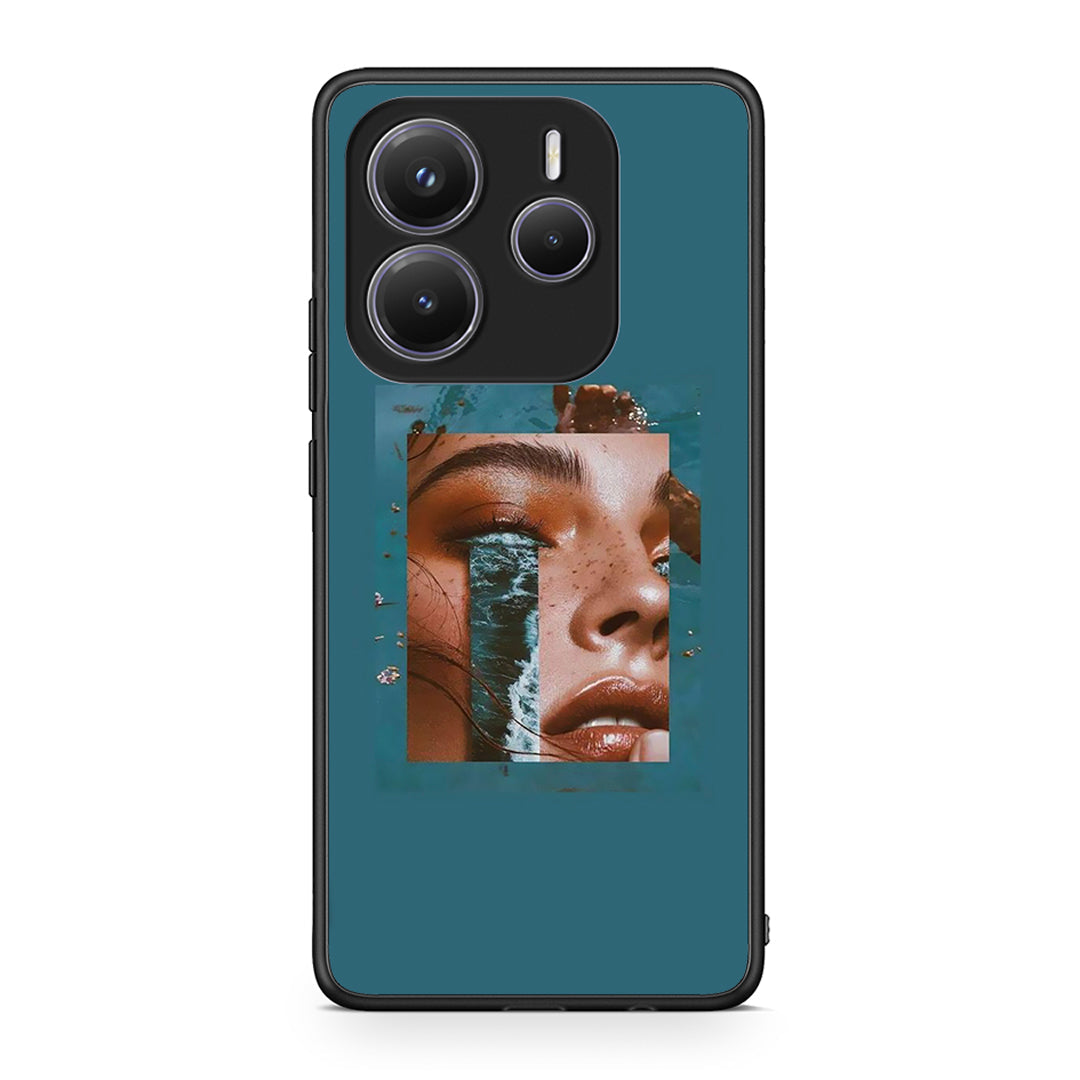 Xiaomi Redmi Note 14 5G Cry An Ocean θήκη από τη Smartfits με σχέδιο στο πίσω μέρος και μαύρο περίβλημα | Smartphone case with colorful back and black bezels by Smartfits