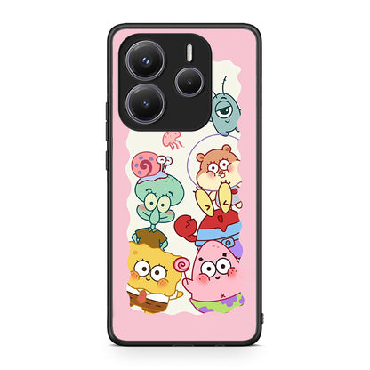 Xiaomi Redmi Note 14 5G Cute Companion θήκη από τη Smartfits με σχέδιο στο πίσω μέρος και μαύρο περίβλημα | Smartphone case with colorful back and black bezels by Smartfits
