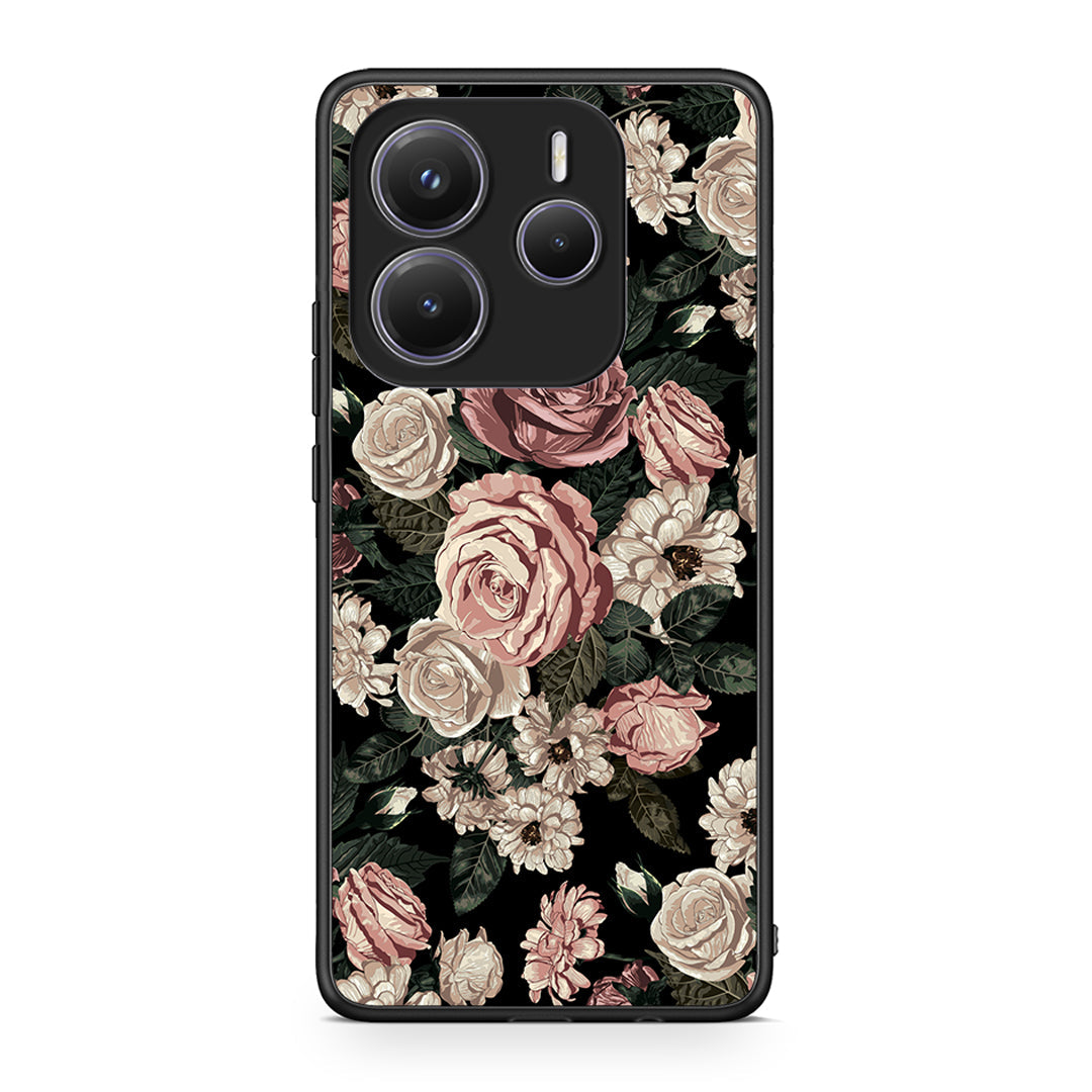 4 - Xiaomi Redmi Note 14 5G Wild Roses Flower case, cover, bumper