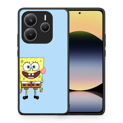 Θήκη Xiaomi Redmi Note 14 5G Friends Bob από τη Smartfits με σχέδιο στο πίσω μέρος και μαύρο περίβλημα | Xiaomi Redmi Note 14 5G Friends Bob case with colorful back and black bezels