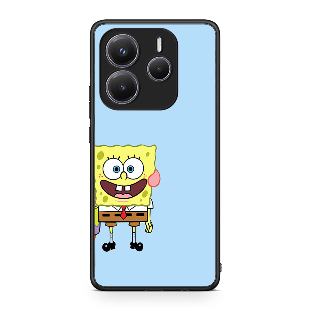 Xiaomi Redmi Note 14 5G Friends Bob θήκη από τη Smartfits με σχέδιο στο πίσω μέρος και μαύρο περίβλημα | Smartphone case with colorful back and black bezels by Smartfits