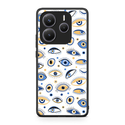 Xiaomi Redmi Note 14 5G Ftou Ftou θήκη από τη Smartfits με σχέδιο στο πίσω μέρος και μαύρο περίβλημα | Smartphone case with colorful back and black bezels by Smartfits