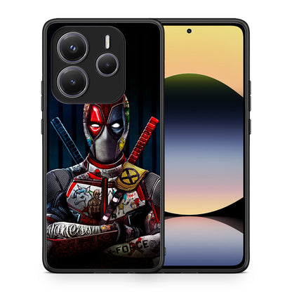 Θήκη Xiaomi Redmi Note 14 5G Funny Guy από τη Smartfits με σχέδιο στο πίσω μέρος και μαύρο περίβλημα | Xiaomi Redmi Note 14 5G Funny Guy case with colorful back and black bezels