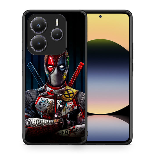 Θήκη Xiaomi Redmi Note 14 5G Funny Guy από τη Smartfits με σχέδιο στο πίσω μέρος και μαύρο περίβλημα | Xiaomi Redmi Note 14 5G Funny Guy case with colorful back and black bezels