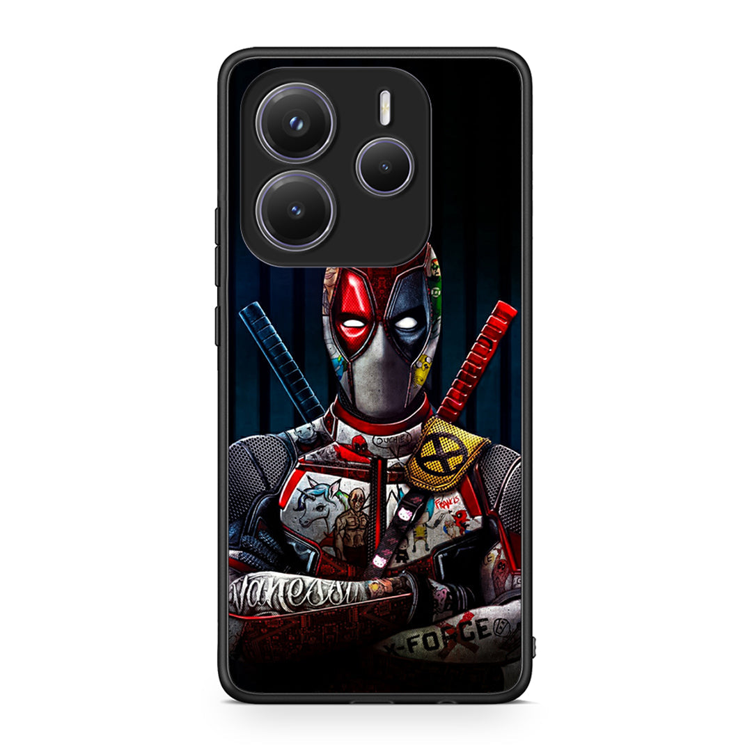 Xiaomi Redmi Note 14 5G Funny Guy θήκη από τη Smartfits με σχέδιο στο πίσω μέρος και μαύρο περίβλημα | Smartphone case with colorful back and black bezels by Smartfits