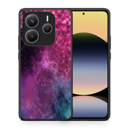 Θήκη Xiaomi Redmi Note 14 5G Aurora Galaxy από τη Smartfits με σχέδιο στο πίσω μέρος και μαύρο περίβλημα | Xiaomi Redmi Note 14 5G Aurora Galaxy case with colorful back and black bezels