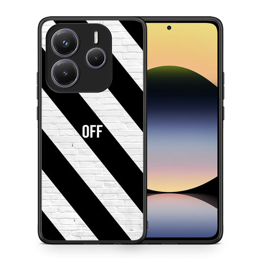 Θήκη Xiaomi Redmi Note 14 5G Get Off από τη Smartfits με σχέδιο στο πίσω μέρος και μαύρο περίβλημα | Xiaomi Redmi Note 14 5G Get Off case with colorful back and black bezels