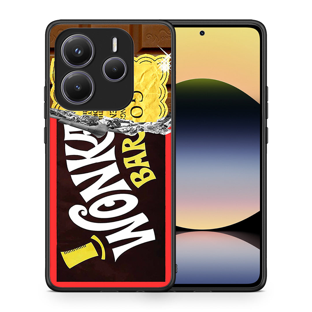 Θήκη Xiaomi Redmi Note 14 5G Golden Ticket από τη Smartfits με σχέδιο στο πίσω μέρος και μαύρο περίβλημα | Xiaomi Redmi Note 14 5G Golden Ticket case with colorful back and black bezels