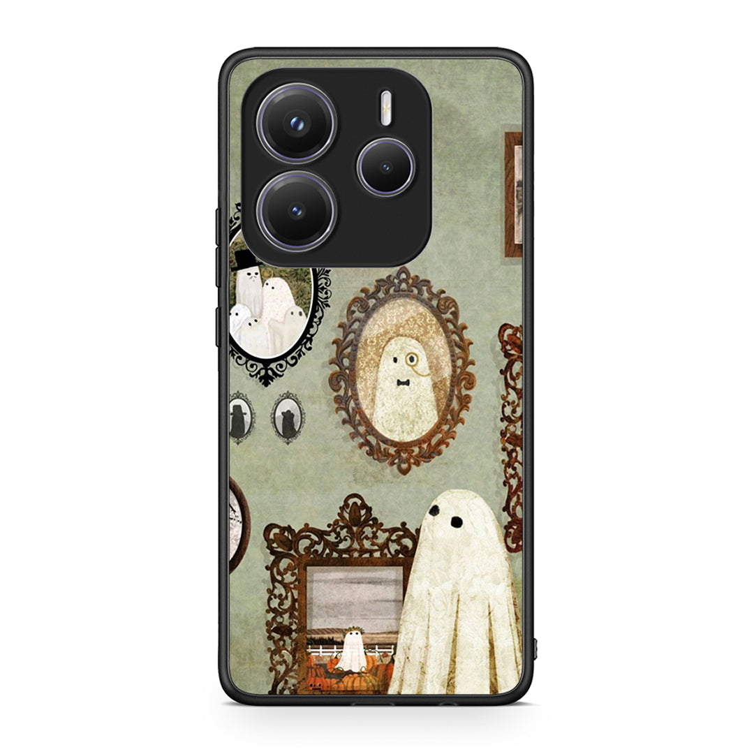 Xiaomi Redmi Note 14 5G Halloween Ghost Season Θήκη από τη Smartfits με σχέδιο στο πίσω μέρος και μαύρο περίβλημα | Smartphone case with colorful back and black bezels by Smartfits