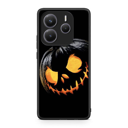 Xiaomi Redmi Note 14 5G Halloween Scary Pumpkin Θήκη από τη Smartfits με σχέδιο στο πίσω μέρος και μαύρο περίβλημα | Smartphone case with colorful back and black bezels by Smartfits