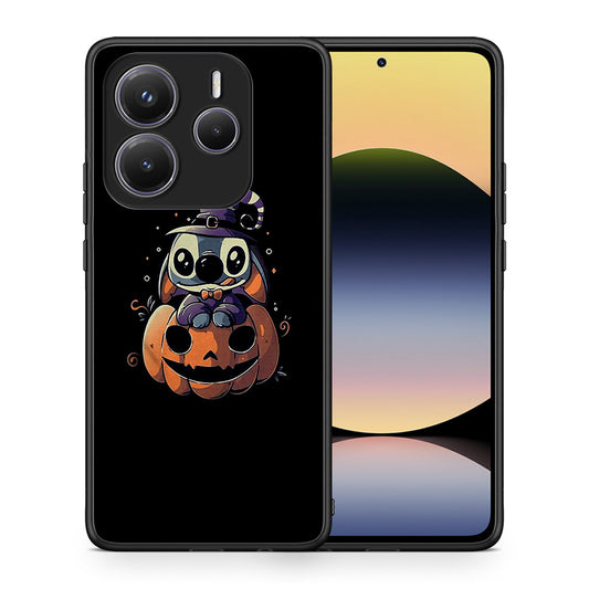 Θήκη Xiaomi Redmi Note 14 5G Halloween Stitch από τη Smartfits με σχέδιο στο πίσω μέρος και μαύρο περίβλημα | Xiaomi Redmi Note 14 5G Halloween Stitch case with colorful back and black bezels