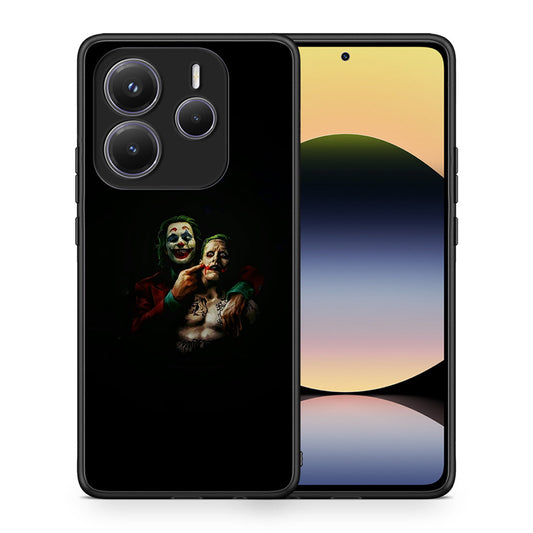 Θήκη Xiaomi Redmi Note 14 5G Clown Hero από τη Smartfits με σχέδιο στο πίσω μέρος και μαύρο περίβλημα | Xiaomi Redmi Note 14 5G Clown Hero case with colorful back and black bezels
