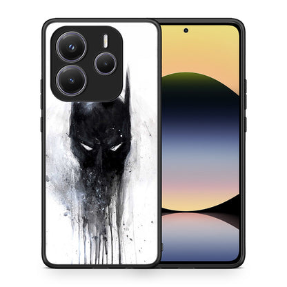 Θήκη Xiaomi Redmi Note 14 5G Paint Bat Hero από τη Smartfits με σχέδιο στο πίσω μέρος και μαύρο περίβλημα | Xiaomi Redmi Note 14 5G Paint Bat Hero case with colorful back and black bezels