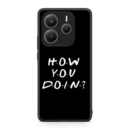Xiaomi Redmi Note 14 5G How You Doin θήκη από τη Smartfits με σχέδιο στο πίσω μέρος και μαύρο περίβλημα | Smartphone case with colorful back and black bezels by Smartfits