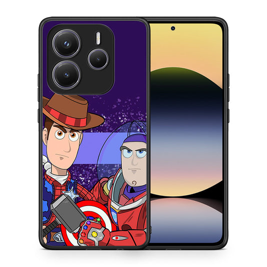 Θήκη Xiaomi Redmi Note 14 5G Infinity Story από τη Smartfits με σχέδιο στο πίσω μέρος και μαύρο περίβλημα | Xiaomi Redmi Note 14 5G Infinity Story case with colorful back and black bezels