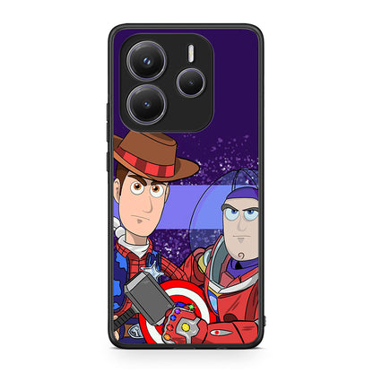 Xiaomi Redmi Note 14 5G Infinity Story θήκη από τη Smartfits με σχέδιο στο πίσω μέρος και μαύρο περίβλημα | Smartphone case with colorful back and black bezels by Smartfits