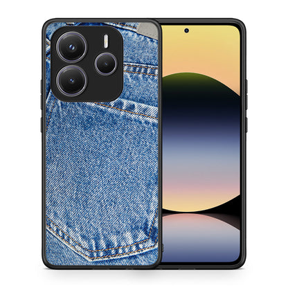 Θήκη Xiaomi Redmi Note 14 5G Jeans Pocket από τη Smartfits με σχέδιο στο πίσω μέρος και μαύρο περίβλημα | Xiaomi Redmi Note 14 5G Jeans Pocket case with colorful back and black bezels