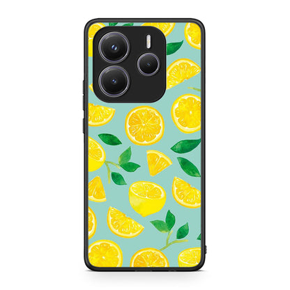 Xiaomi Redmi Note 14 5G Lemons θήκη από τη Smartfits με σχέδιο στο πίσω μέρος και μαύρο περίβλημα | Smartphone case with colorful back and black bezels by Smartfits