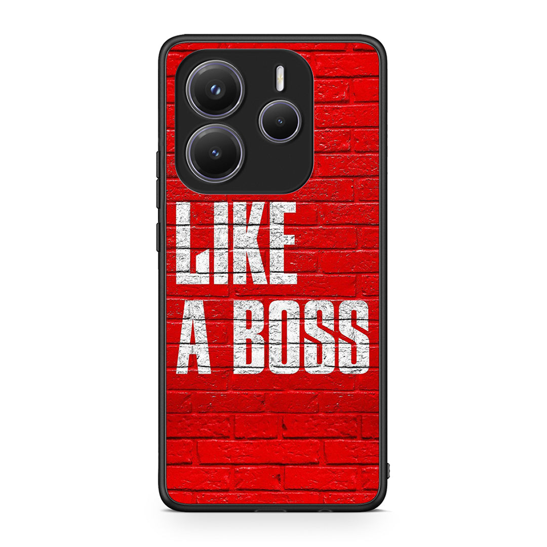 Xiaomi Redmi Note 14 5G Like A Boss θήκη από τη Smartfits με σχέδιο στο πίσω μέρος και μαύρο περίβλημα | Smartphone case with colorful back and black bezels by Smartfits