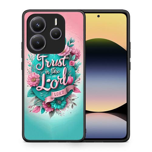 Θήκη Xiaomi Redmi Note 14 5G Lord Trust από τη Smartfits με σχέδιο στο πίσω μέρος και μαύρο περίβλημα | Xiaomi Redmi Note 14 5G Lord Trust case with colorful back and black bezels