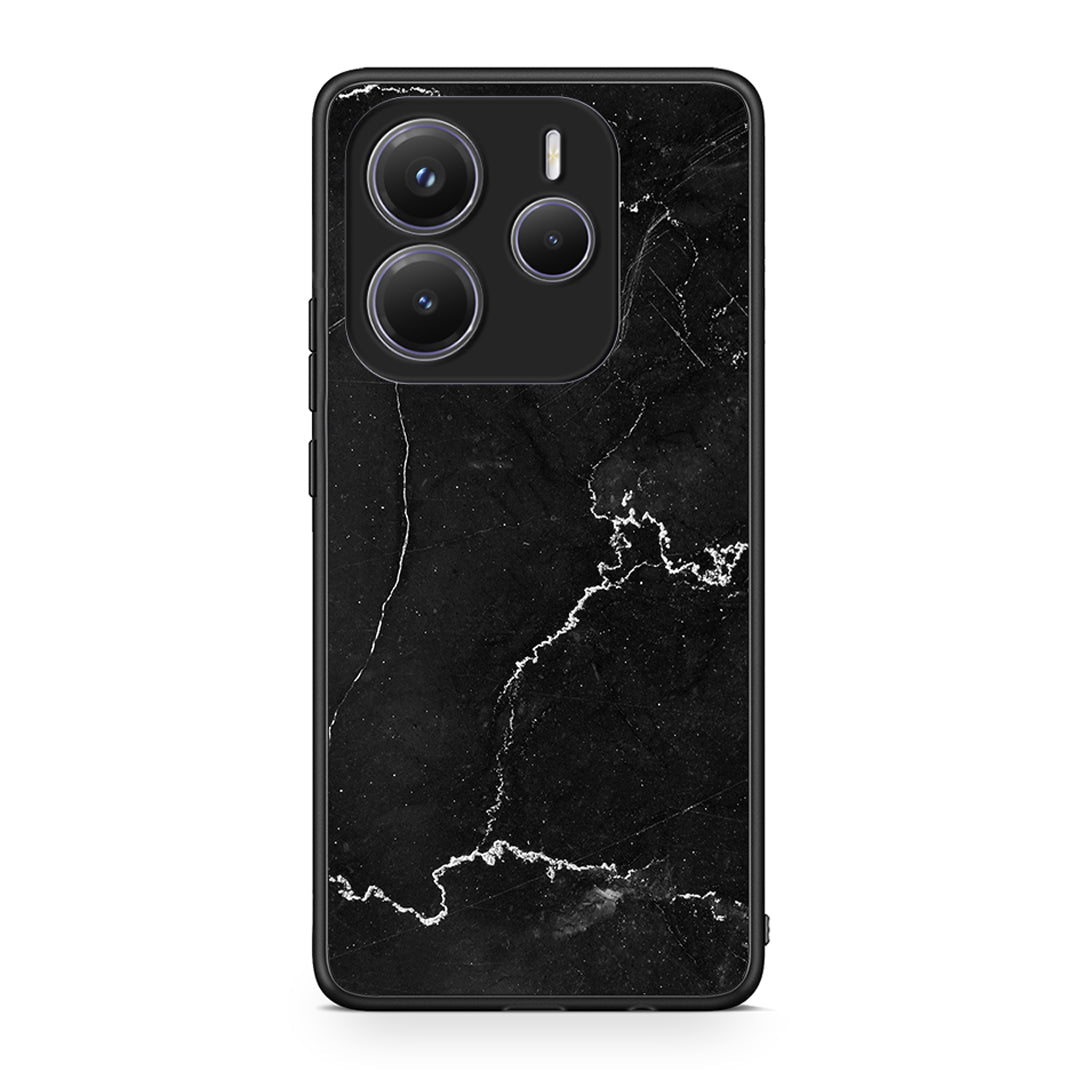 Xiaomi Redmi Note 14 5G Marble Black θήκη από τη Smartfits με σχέδιο στο πίσω μέρος και μαύρο περίβλημα | Smartphone case with colorful back and black bezels by Smartfits