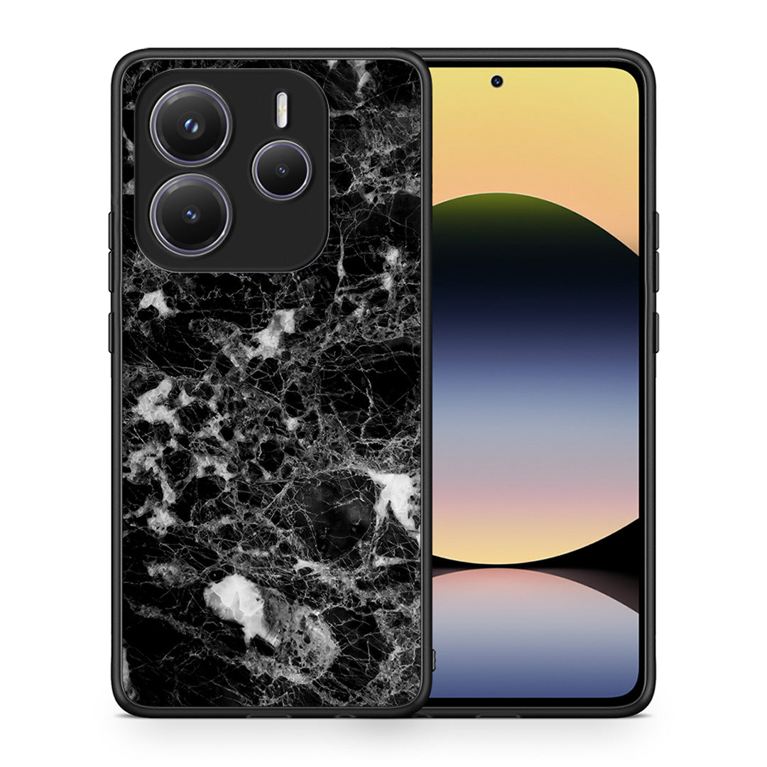 Θήκη Xiaomi Redmi Note 14 5G Male Marble από τη Smartfits με σχέδιο στο πίσω μέρος και μαύρο περίβλημα | Xiaomi Redmi Note 14 5G Male Marble case with colorful back and black bezels