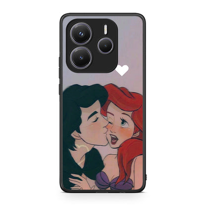 Xiaomi Redmi Note 14 5G Mermaid Love Θήκη Αγίου Βαλεντίνου από τη Smartfits με σχέδιο στο πίσω μέρος και μαύρο περίβλημα | Smartphone case with colorful back and black bezels by Smartfits